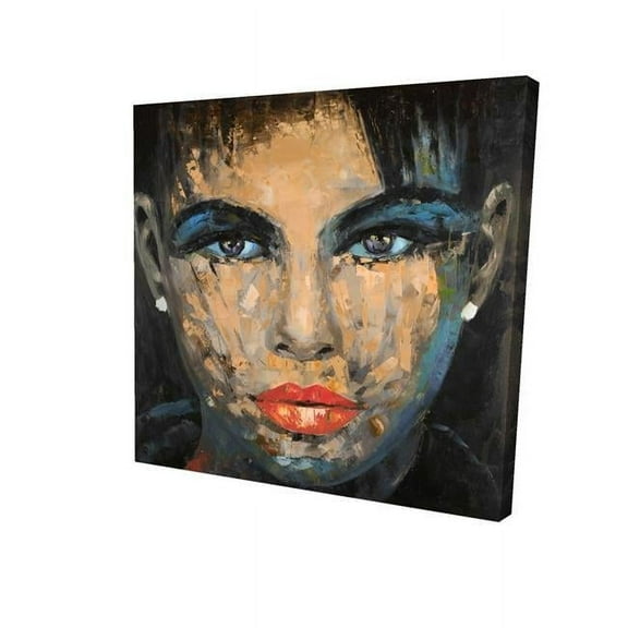 32 x 32 in. Abstract Female Portrait-Print on Canvas