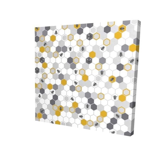 32 x 32 in. Beehive Pattern-Print on Canvas