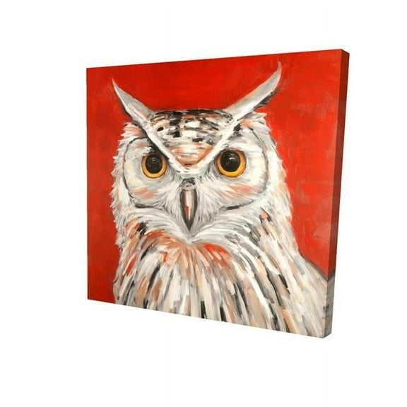 32 x 32 in. Colorful Eagle Owl-Print on Canvas