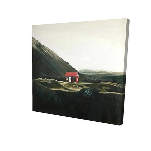 32 x 32 in. Isolated Shack-Print on Canvas