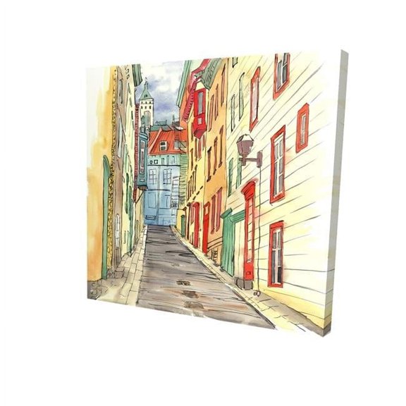 32 x 32 in. Lane In Le Petit Champlain-Print on Canvas