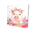 thumbnail image 1 of 32 x 32 in. Pretty Pig-Print on Canvas, 1 of 1