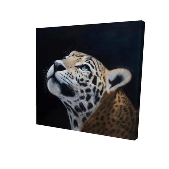 32 x 32 in. Realistic Leopard Face-Print on Canvas