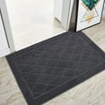 thumbnail image 1 of FloorHug 32" x 48" Non-Slip Door Mat, Machine Washable Entryway Rug,Indoor Dog Door Mat, Stain Resistant and Absorbent Welcome Mats for Front Back Door, Dark Grey, 1 of 8