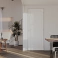 thumbnail image 1 of 32" x 80" (for 34 x 82 Rough Opening) Interior 1 Panel Shaker Door Slab With Jamb Solid Core Panel Prehung Pantry Door With Quick Assemble Jamb / Door Seal Strip, 1 of 8