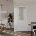 thumbnail image 1 of 32" x 80" (for 34 x 82 Rough Opening) Interior Shaker Door Slab Half Frosted Glass Prehung Pantry Door with Quick Assemble Jamb / DOOR SEAL STRIP, 1 of 8
