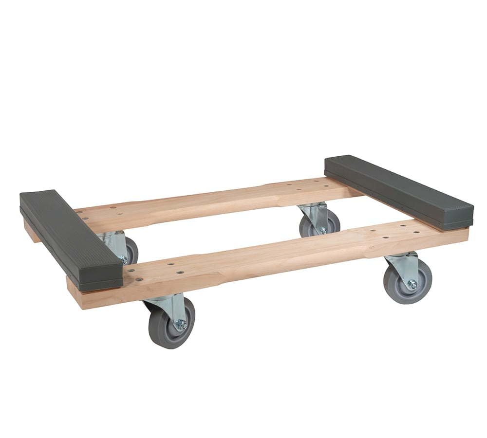 32"x18" Chicago Style 4 Wheel Dolly - 1000 lbs Capacity - Furniture Moving Cart Dolly for Transport & Carrier - Heavy Duty Caster Dolly Movers with Non Marking Wheels