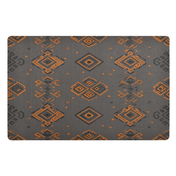 32"x20" Door Mat Mat Absorbent & Non-Slip Entryway Rug Washable Floor Mat Ancient Art Shapes