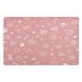 thumbnail image 1 of 32"x20" Door Mat Mat Absorbent & Non-Slip Entryway Rug Washable Floor Mat Valentine's Day Symbol Pattern, 1 of 8