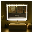 32"x24" LED Bathroom Mirror with Anti Fog Touch Switch Dimmable Wall