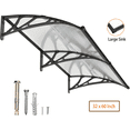 thumbnail image 1 of 32"x60" Door Window Awning Canopy over Balcony with Large Sink Waterproof Patio Cover, 1 of 11