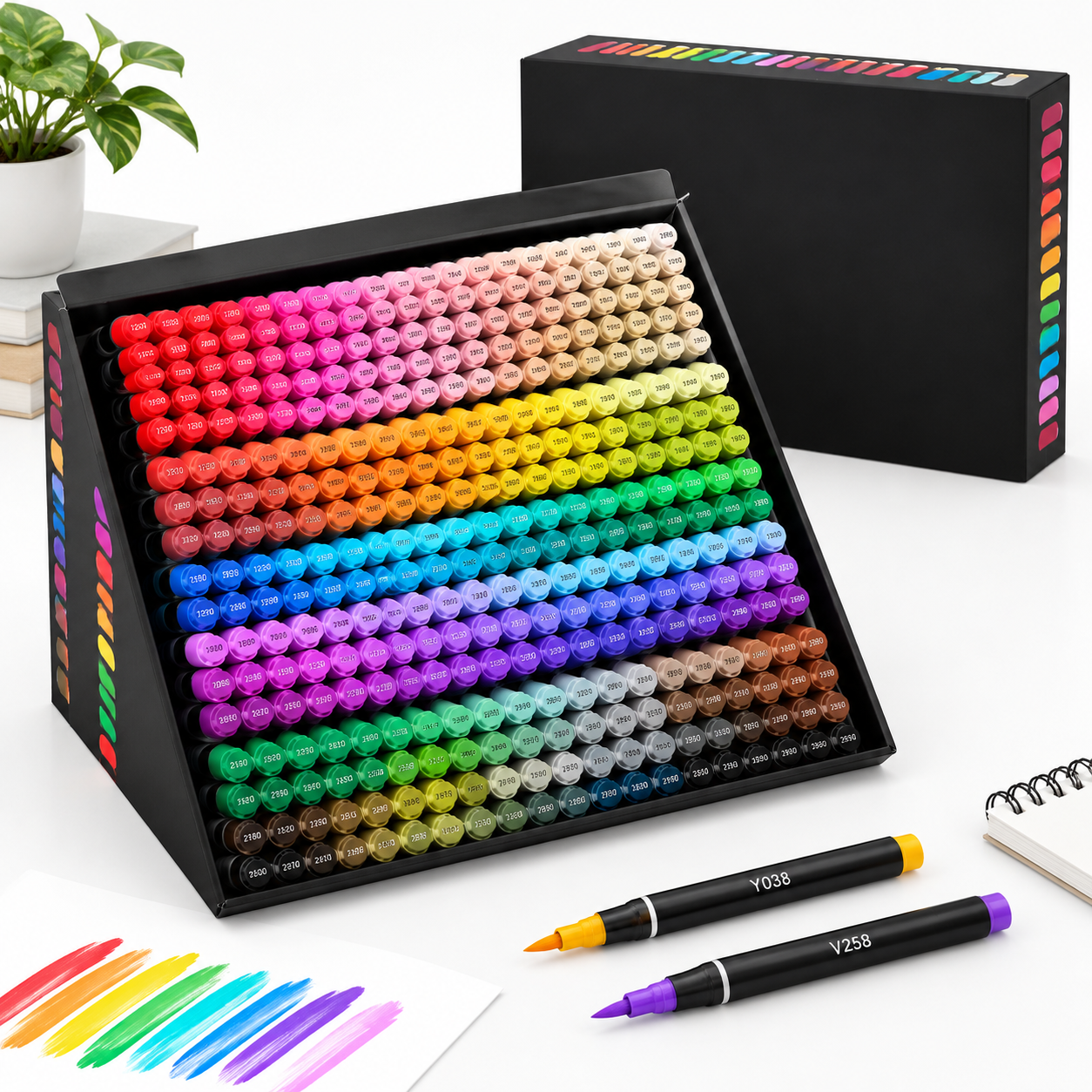 Markers For Rocks 320 Color Markers with Soft Brush Tip for Rock Painting and Creative ...