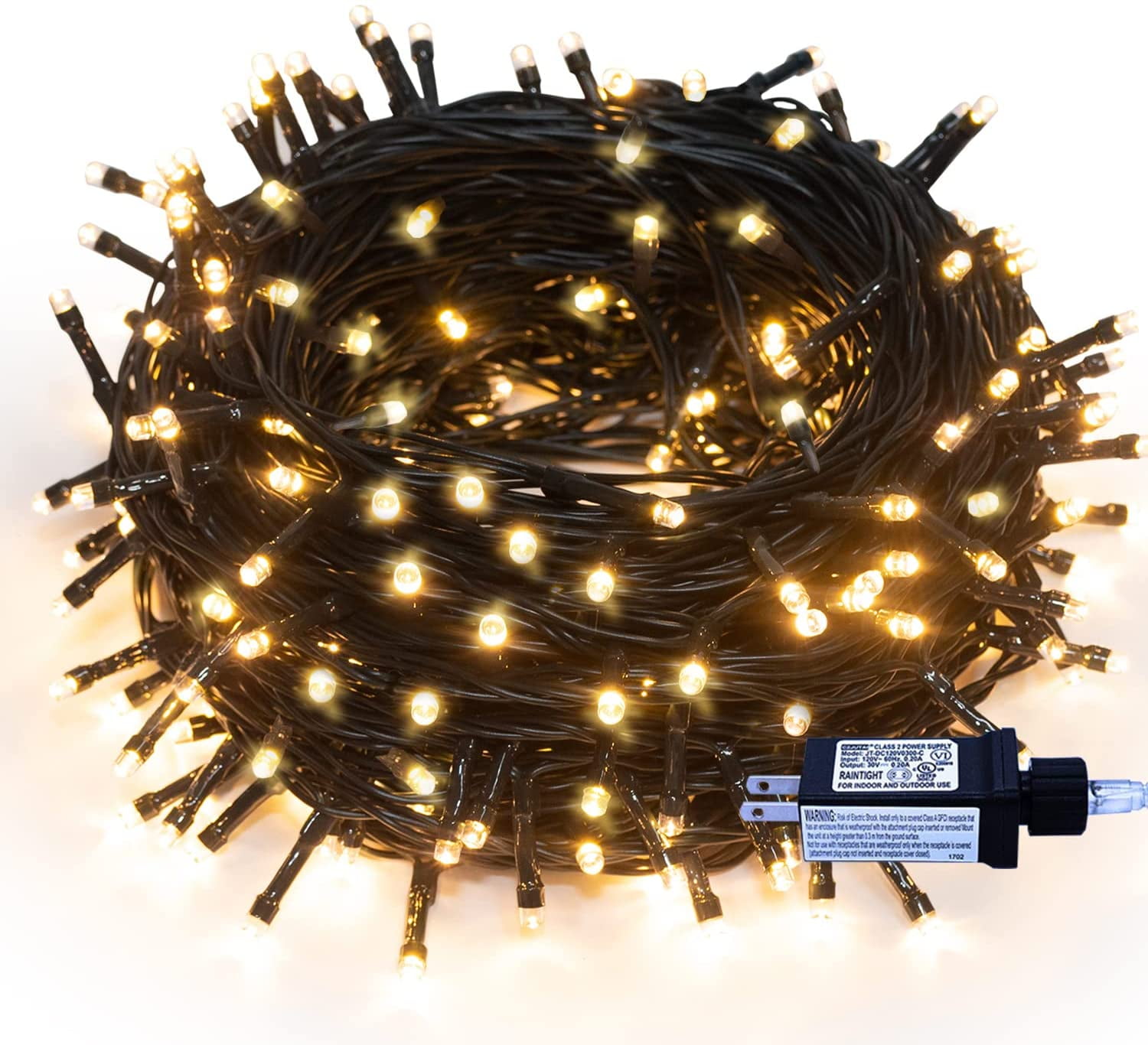 320 LEDs 115ft/35m String Lights EndtoEnd Plug in Outdoor Indoor
