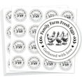 thumbnail image 1 of 320 Pcs Egg Carton Labels 2 Inch Round Family Farm Fresh Egg Sticker PET Adhesive Egg Packaging Sticker for Box Container Carton Farm Supplies Colorful, 1 of 9