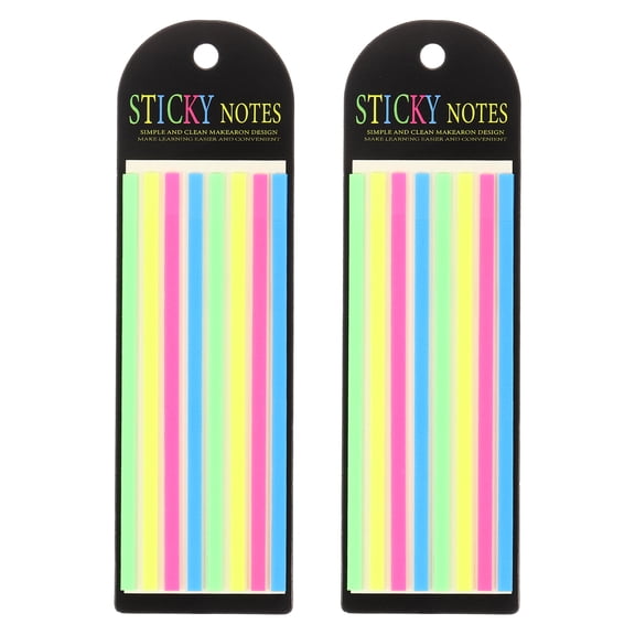 320 Pcs Highlighter Strips, 5.5x0.2 Inch Transparent Marking Color Sticker Notes Tabs Removable Sticky Notes Office Class Supplies for Teacher Book Reading, Colorful Colors
