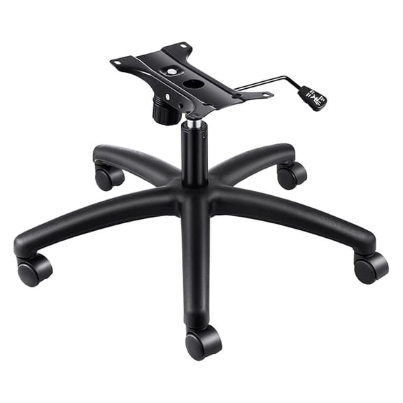 320 Pounds Replacement Office Chair Base 28 Inch Swivel Chair Base with Casters Heavy Duty Black