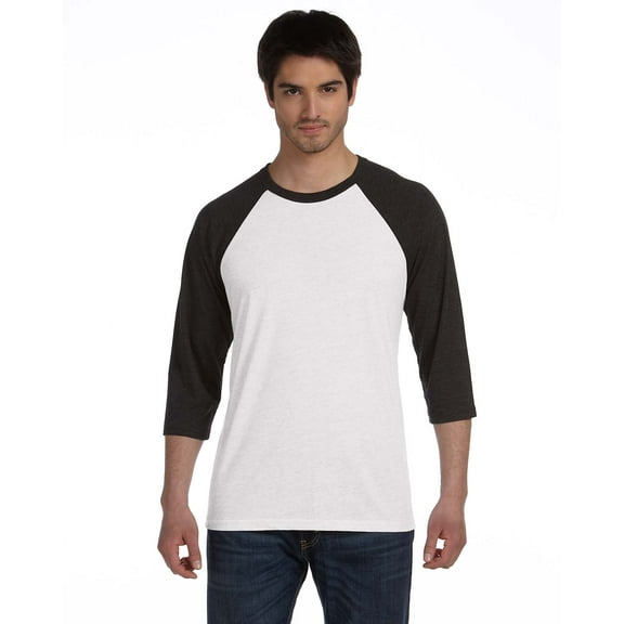 3200 Bella Ladies' Junior's Triblend 3/4-Sleeve Baseball T shirt