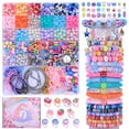 thumbnail image 1 of AIPRIDY Unicorn Jewelry Activity Kit Clay Beads Bracelet Making 3200 Pieces, 1 of 6