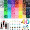 thumbnail image 1 of 32000 Pieces 3mm Multicolor Resin Dazzling - Sparkly Round Crystal Bubblegum Beads for Jewelry Making & DIY Crafts, 1 of 6