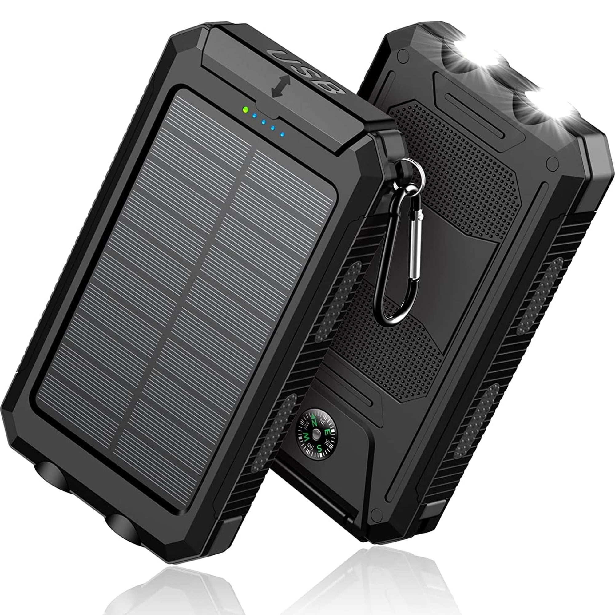 32000mAh Solar Charger for Cell Phone iPhone, Portable Solar Power Bank