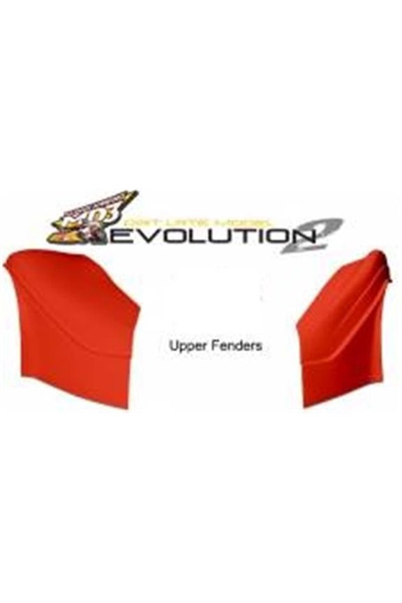 32004-23251-RR Right Side MD3 Evolution II Dirt Late Model Upper Fender - Red