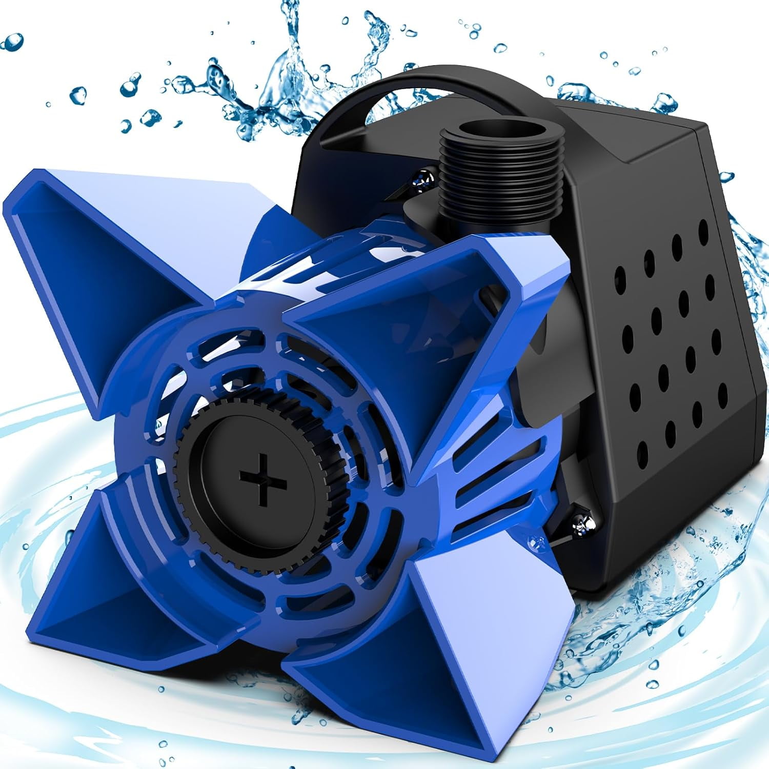 3200GPH Pond Pump, 200W Submersible Water Pump with 33FT Power Cord