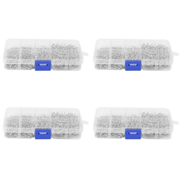 3200Pcs Stainless Steel Self Tapping Screw Assortment Kit Lock Nut Wood Thread Nail Screw Sets M2