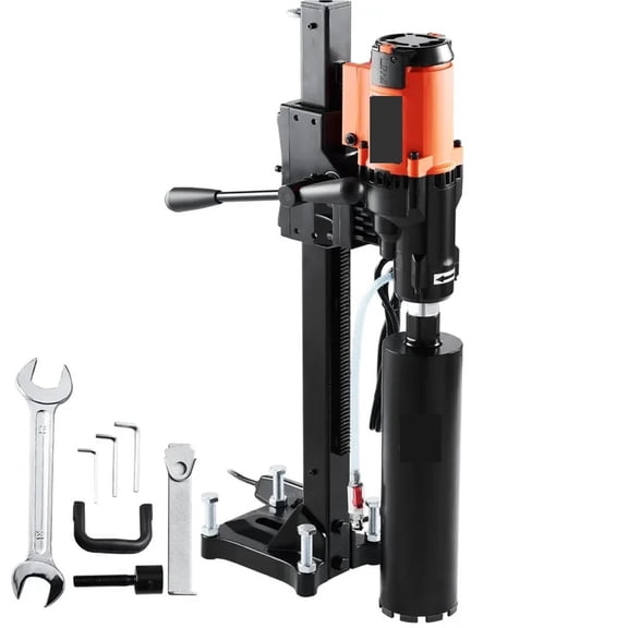 3200W 750RPM Wet/Dry Diamond Core Drill Machine Concrete Core Drill Rig Stand Industrial Wet Electric Core Drilling Machin ,Professional Drill Press