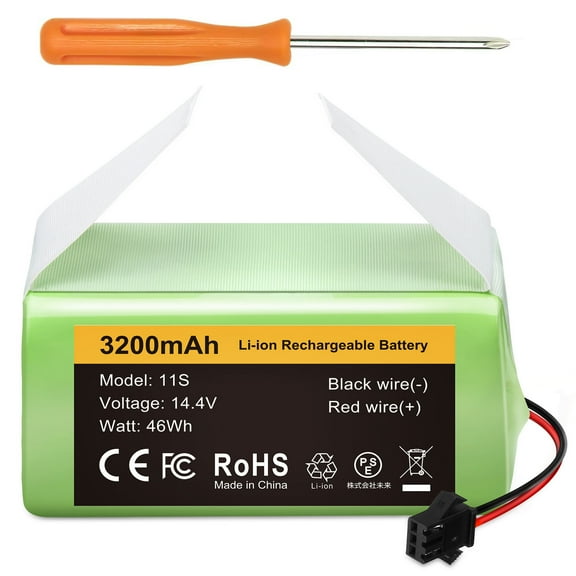3200mAh 14.4V Li-ion Battery for Eufy RoboVac 11S 11S MAX & Ecovacs Deebot N79S