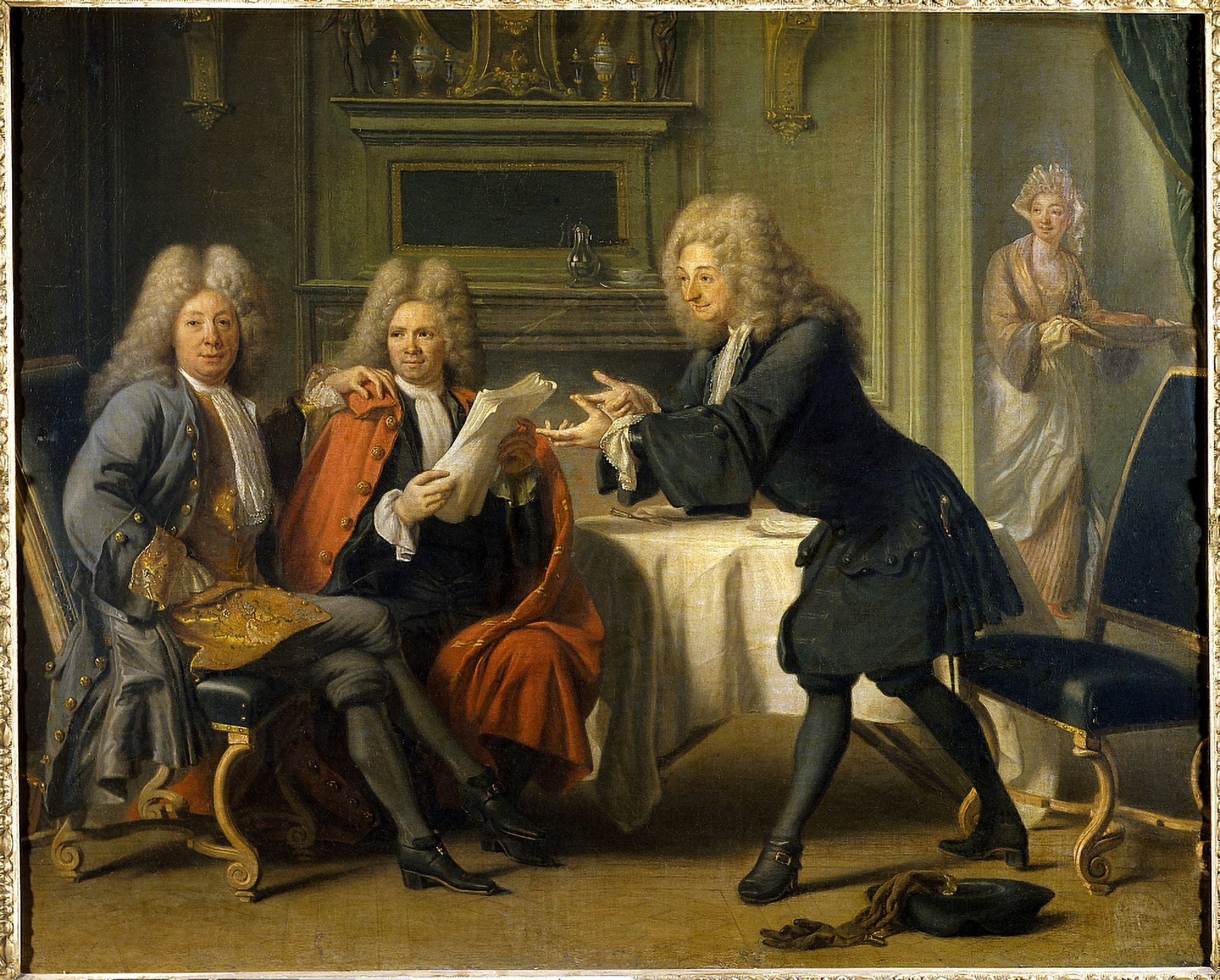 3202 Autreau Jacques (1657-1745) French School Canvas Art - (36 x 24)