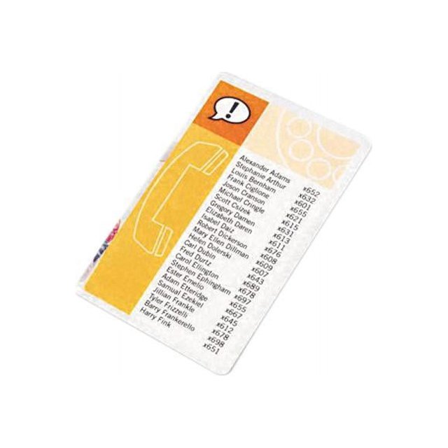 3202002 GBC HeatSeal Laminating Pouches, 5 mil, 5 1/2 x 3 1/2, Index Card Size, 25/Pack
