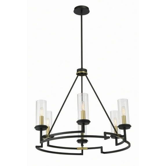 3206-781-Minka Lavery-Hillstone - 6 Light Chandelier-24.13 Inches Tall and 30.25 Inches Wide