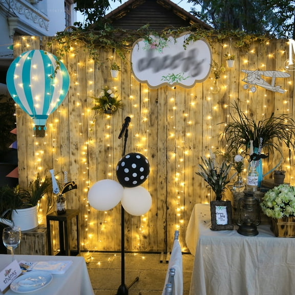 320 LEDs Window Curtain String Light, 8 Modes Extendable Fairy Lights, Waterproof LED Twinkle Lights, Warm White