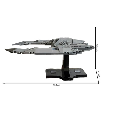 320PCS Space Battleship Building Bricks Kit ?? | Futuristic Starship Collectible Model (MOC-235513)