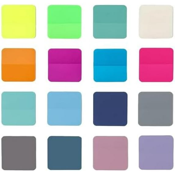 320PCS Transparent Sticky Notes - Colored Clear Sticky Note, Waterproof ...