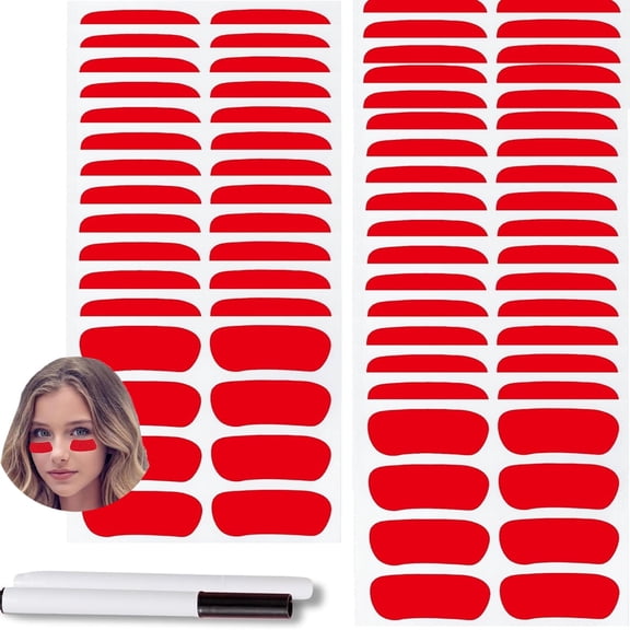 320Pcs Football Eye Black Stickers Tutuviw Breathable Eye Strips Football Eye Stickers Self-Adhesive Face Sticker Softball Eye Black Stickers with 4 Pencils for Themed Party Game Day Sports Supplies