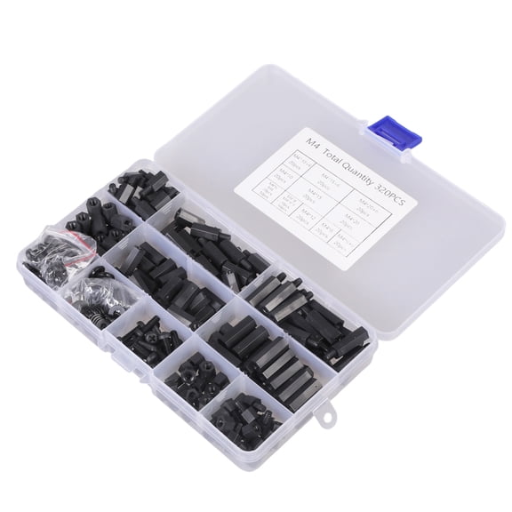 320Pcs Motherboard & PCB Mounting Standoffs and Screws Threaded Pillar Spacers for Circuit board and Computer Building