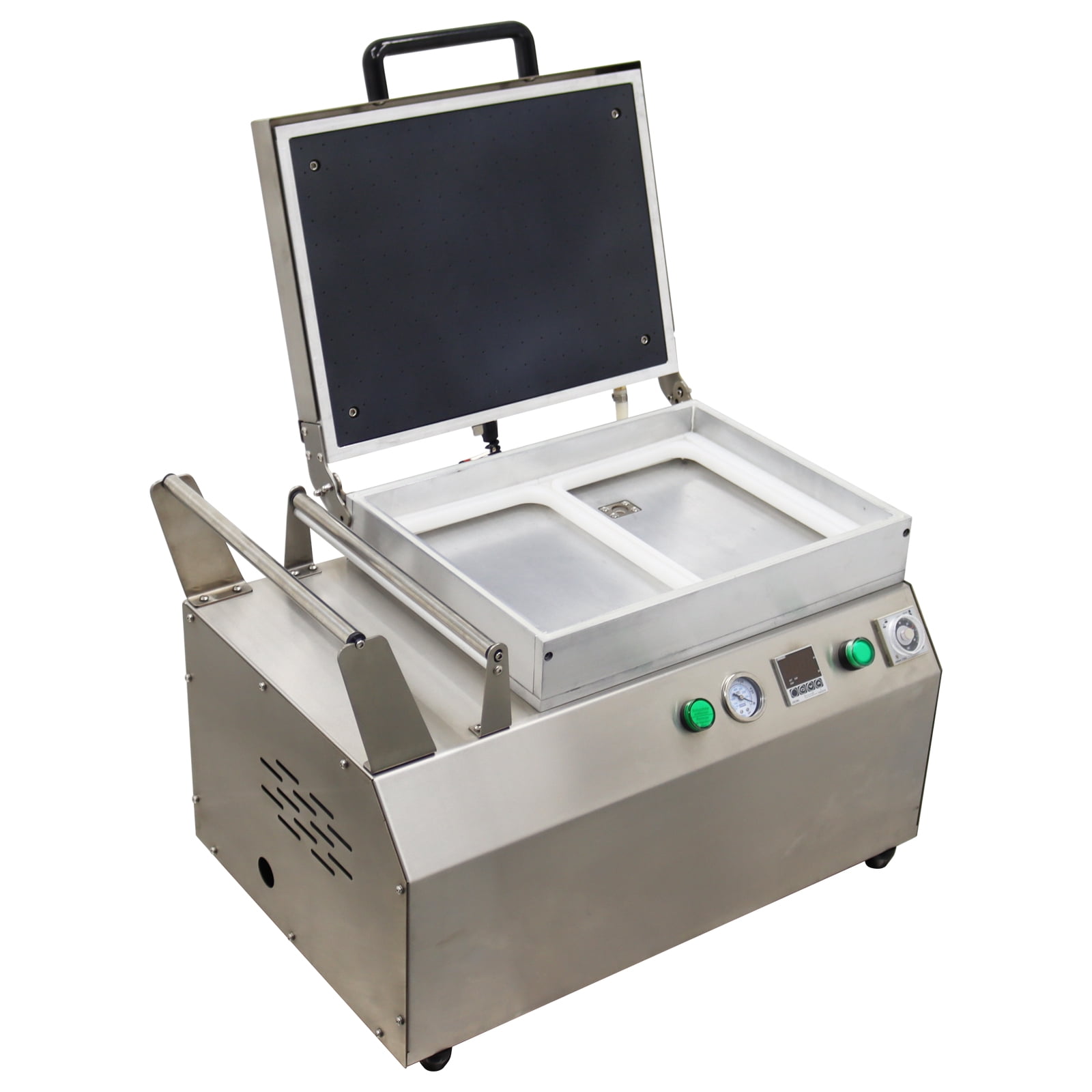 320T Bench Vacuum Fitting Machine Vacuum Fresh-keeping Laminating Machine Seal Seafood Skin Packaging Machine 220V