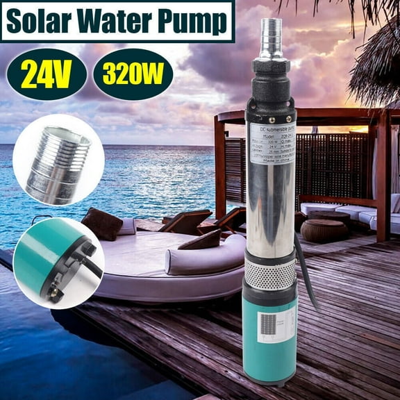 320W 24 Volt Solar Deep Well Water Pump Submersible Water Pump for Water Intake