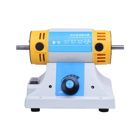 320W Desktop Polishing Machine, High-speed Stone Grinder, DIY Woodworking Jade Jewelry Bench Lathe Machine Grinding Machine ,Powerhouse Performance