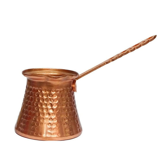 320ml Retro Coffee Greek Arabic Coffee Maker Handmade Hammered Copper Coffee Machine with Long Handle