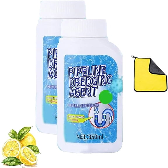 320ml Unclogging Agent Kitchen Sink Cleaner, Wenini Heavy Duty Multi-Functional Drain Opener for Blockages, Powerful Pipe Unblocker for Bathroom Floor Drain Toilet with Mild Formula, White