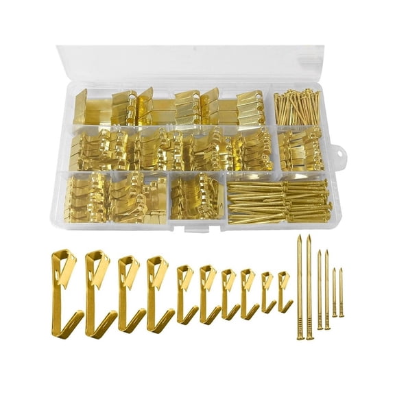 320pcs Picture Hooks with Nails Heavy Duty Picture Hangers Picture Hanging Hooks for Hard Walls Picture Hanging Kit