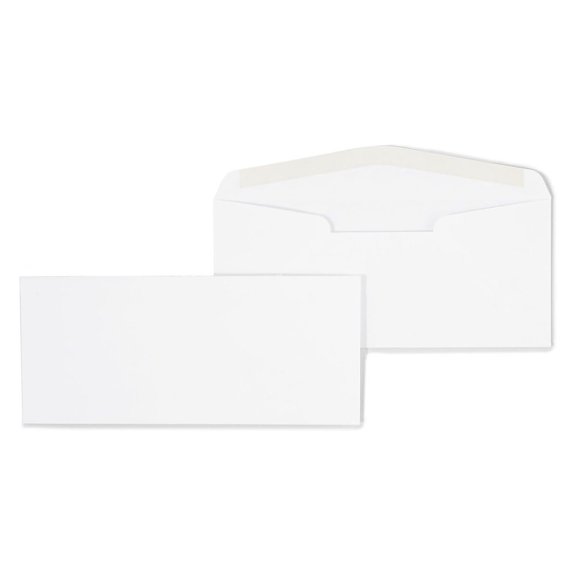 321554 Premium Diagonal-Seam Gummed #10 Envelopes White 500/Box