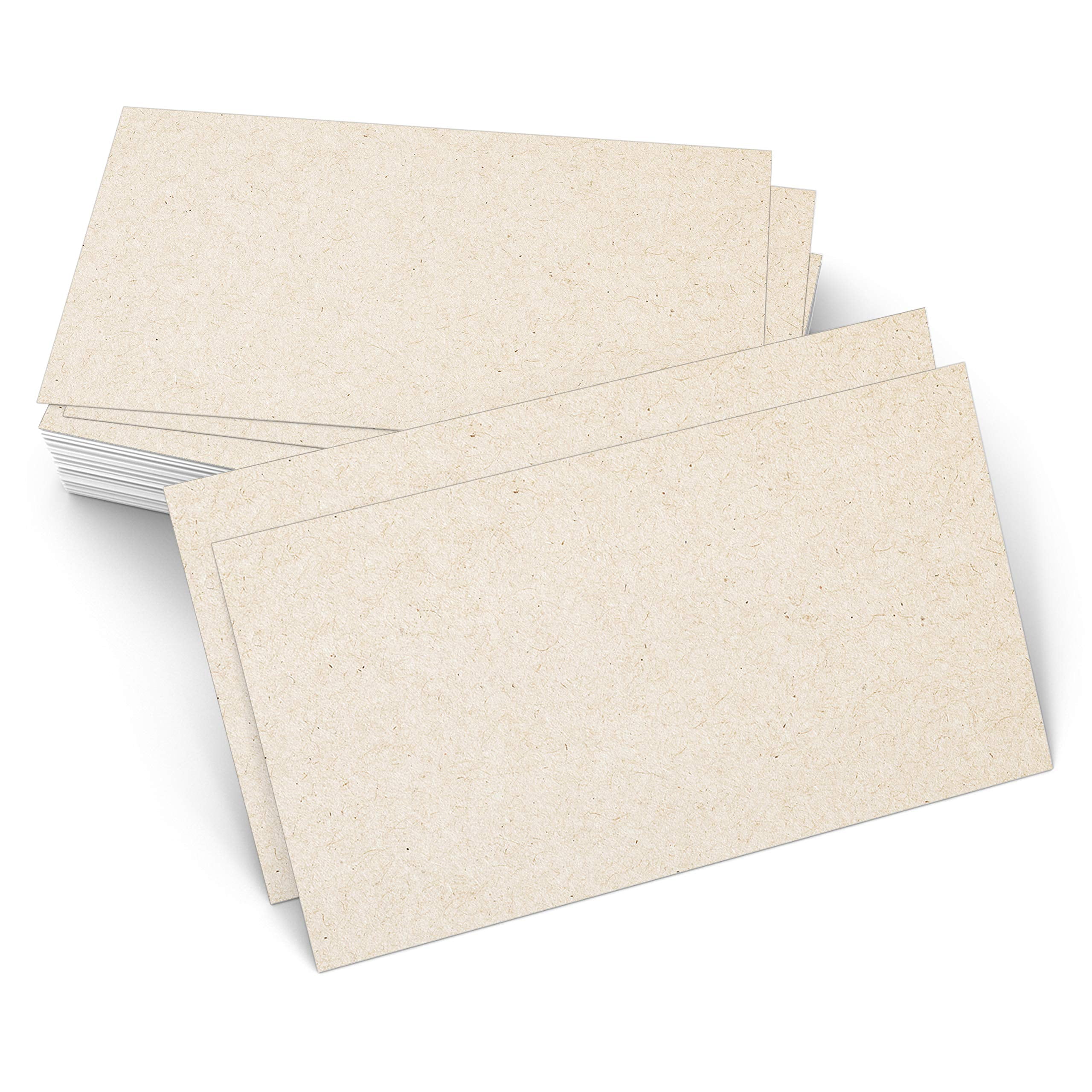 321Done 3.5x2 Plain Tan TSF6 Kraft Business Cards (Set Blank Rustic ...