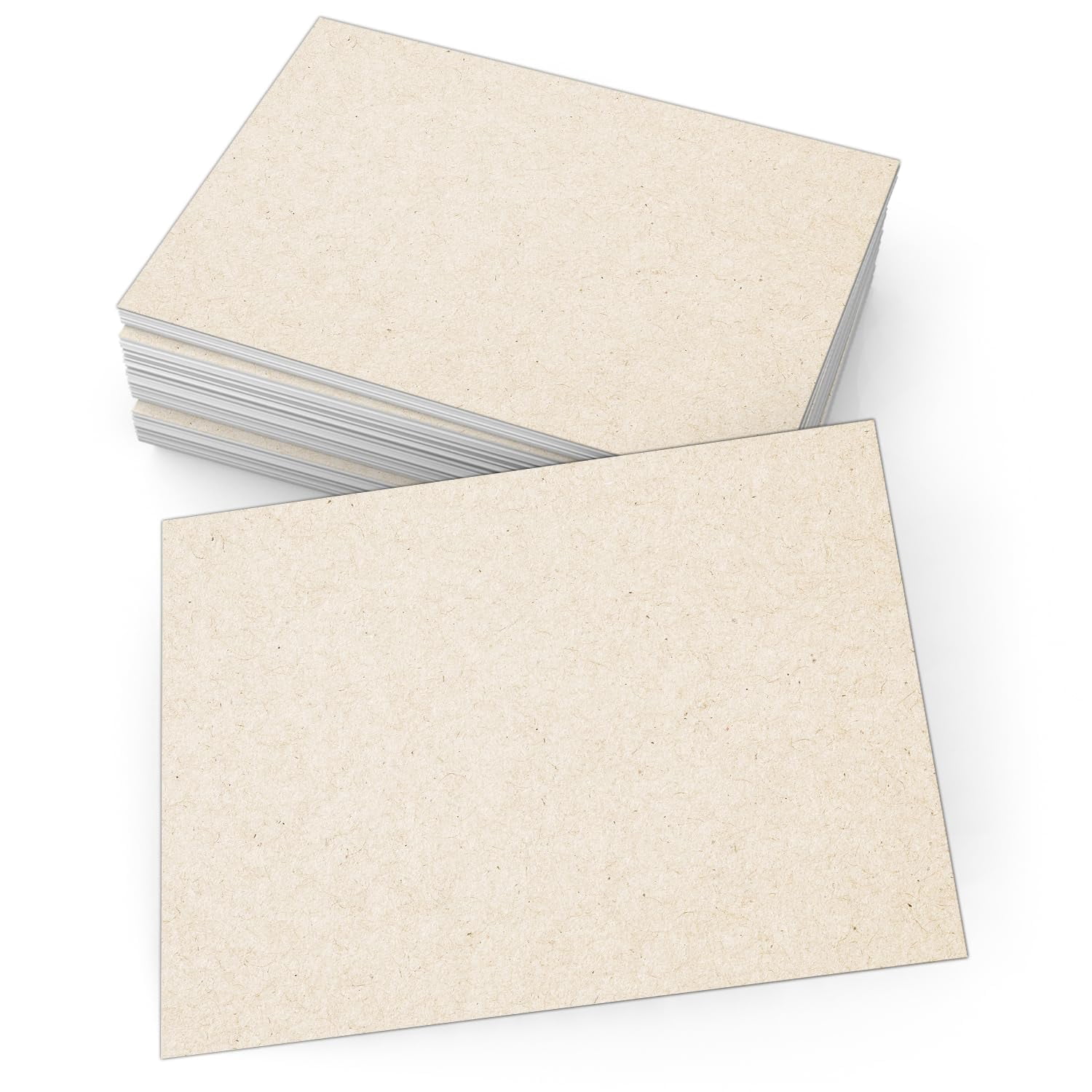 321Done Plain Blank Kraft RRF12 Cards, Made in 5x7 Thick, Heavyweight ...