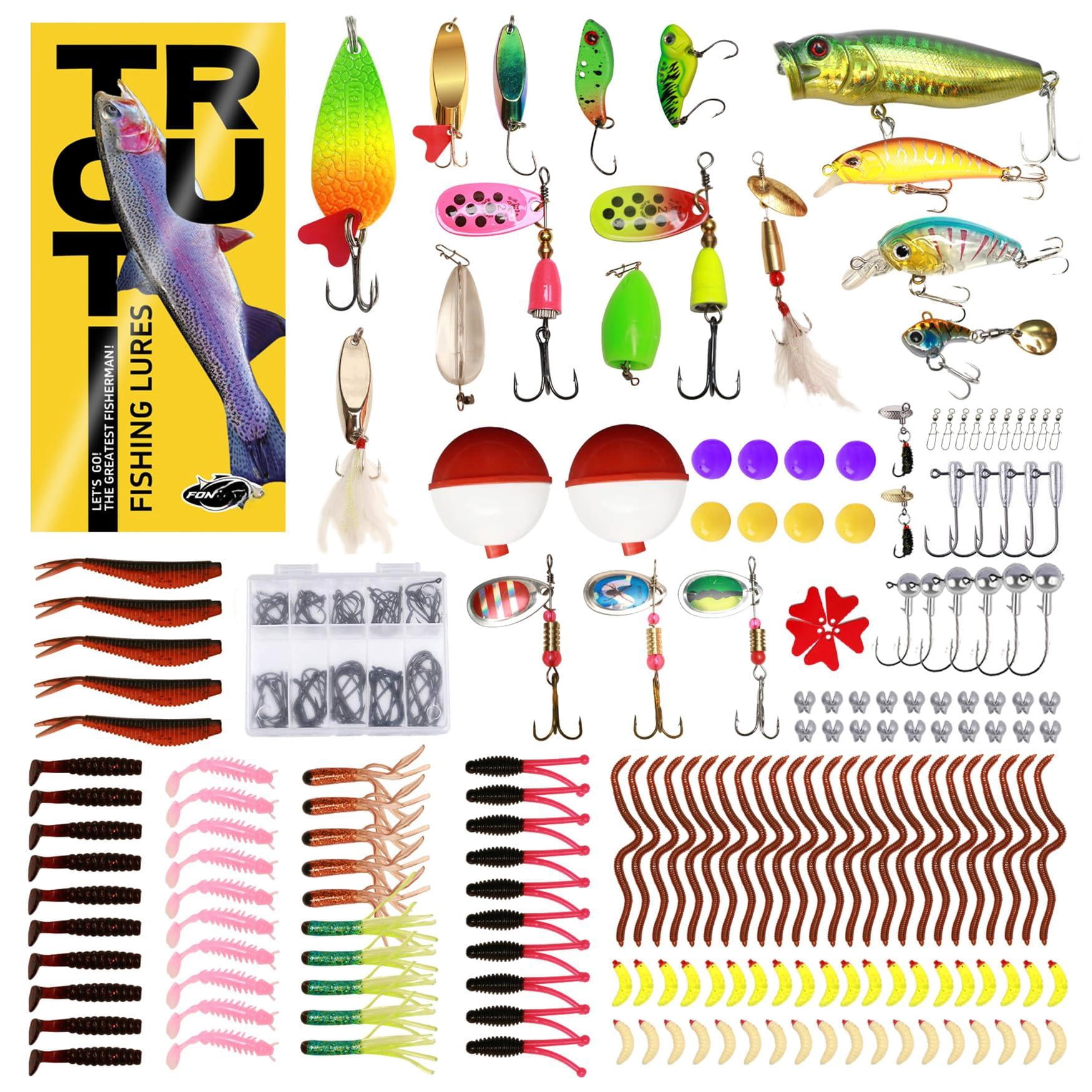322-piece Fishing Lures Kit - Buzz Bait/spinner Baits/jig/frog  Tackle Box With Included Soft Bait/hooks/weights Gear Lure Gift For Men Freshwater Bass Trout