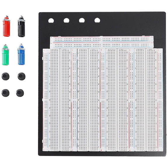 3220 Point Solderless Breadboard With Aluminum Base Plate For Electronics And Circuit Building