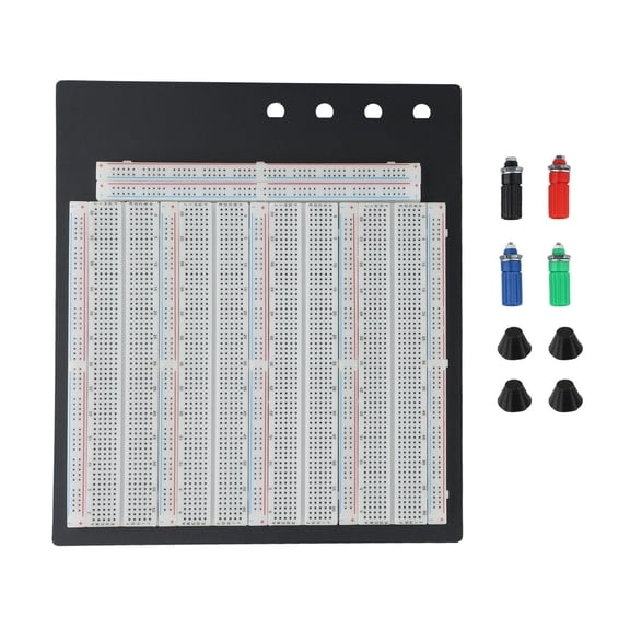 3220 Solderless Breadboard Circuit Test Board 3220 Tie Points 4 Binding Posts Olderless Breadboard Terminals Gasket Experiment