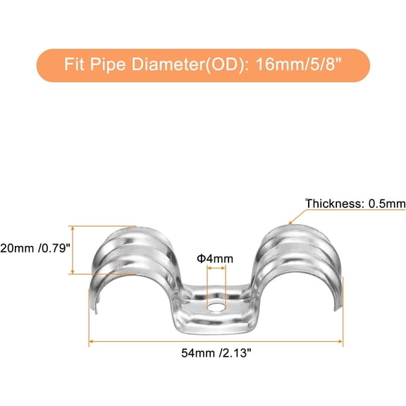 3230BC 3/4 in Zinc Plated Steel Wire Cable Clamp with U-Bolt and Malleable Iron Saddle for Eye Loop Formation on Wire Rope Indoor and Outdoor Applications